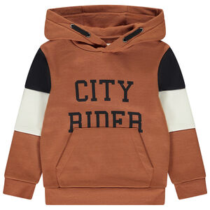 Fleece sweatshirt met kleurblok effect voor jongens 