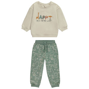 Oversized sweatshirt en jogging met fantasie voor baby jongen 