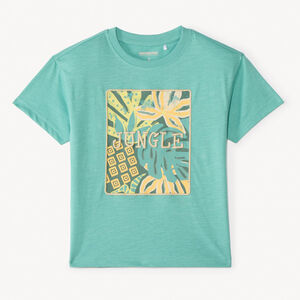 T-shirt manches courtes print tropical fantaisie pour garçon 