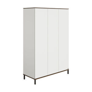 Kast 3-deurs Lovely Aliv Off white/Dark walnut 