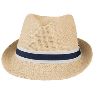 Borsalino tressé avec galon bicolore pour garçon 