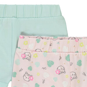 Lot de 2 shorts en jersey pour bébé fille 