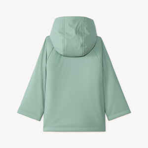 Waterdichte parka voor jongens met speelse zak. 