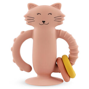 Sensorisch speelgoed van siliconen met zuignap Mrs. Cat 