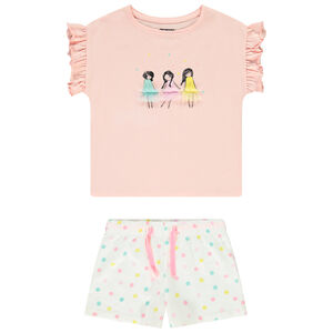 Pyjama t-shirt en short voor meisjes 