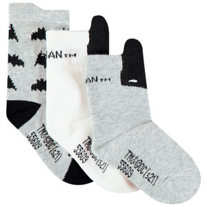 Set van 3 paren sokken met Warner Batman motief voor baby jongen 