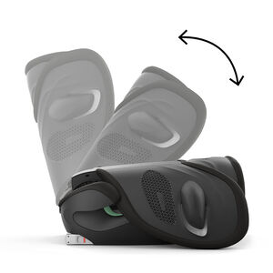 Vouwbare Solution G2 i-Fix Plus autostoel moon black 
