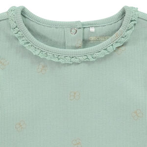 Lange mouwen T-shirt van gaas met fantasieprint meisjes 