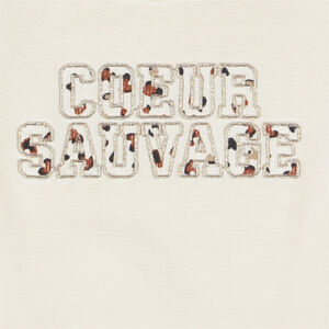 Sweat micropolaire fantaisie oversize pour bébé fille 