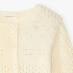 Gilet en tricot fantaisie fille 