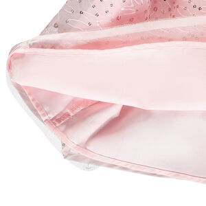 Jupe courte uni rose en tulle à sequins brillants pour fille  