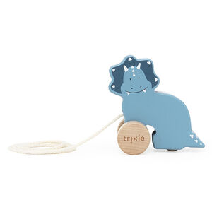 Trekspeelgoed van hout 9CM Mr. Triceratops 