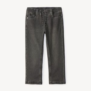 Rechthoekige jeans jongens met gebruikt effect 