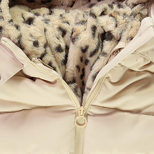 Waterdichte donsjas 2 in 1 gevoerd met sherpa met gilet voor meisjes 