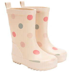Bottes de pluie imprimé pois pour bébé fille 