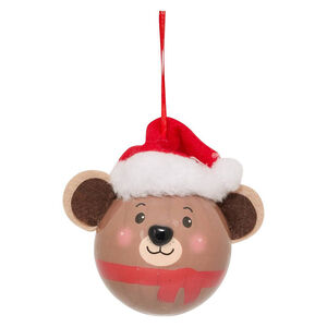 Kerstbal 6,5 cm Beer 
