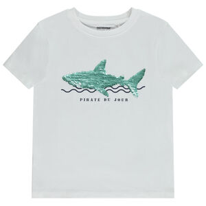 T-shirt manches courtes à sequins magiques pour garçon 