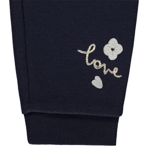 Jogging doublé velours et brodé Love pour bébé fille 