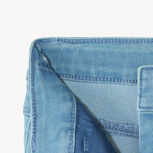 Short en denim effet délavé fille 
