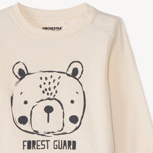 T-shirt met lange mouwen en dierenprint voor babyjongens 