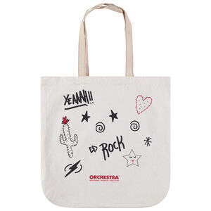 Katoenen tote bag met fantasieprints 