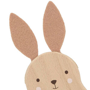 Hochet Lapin a Sons en Bois  