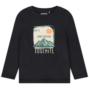 Lange mouwen T-shirt met print en patch voor jongens 