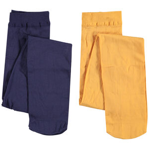 Lot de 2 collants fins unis pour fille 