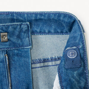 Losse denimjeans met cargozakken voor jongens 