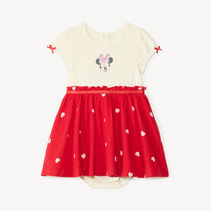 2-in-1 korte mouwen jurk Minnie Disney voor babymeisjes 