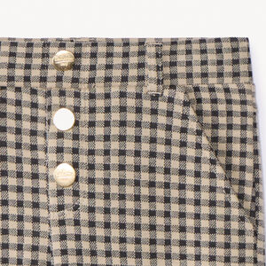 Caleçon long en maille Milano à carreaux pour fille  