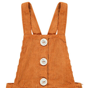 Salopette courte en velours côtelé pour enfant fille 