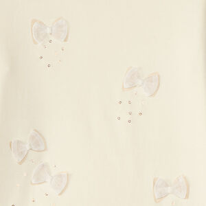 T-shirt met lange mouwen en knopen voor meisjes 