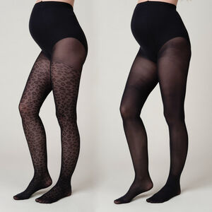 Set van 2 paren van dunne unie panty