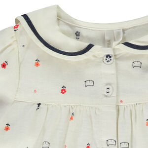 Ensemble avec tunique longue à col marin pour bébé fille 