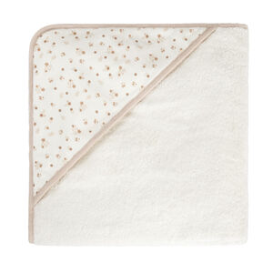 Cape de bain éponge et tablier 2 en 1 imprimé fleurs 