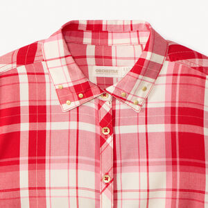 Chemise manches longues à carreaux fille 