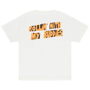 T-shirt met korte mouwen en print road trip jongens 