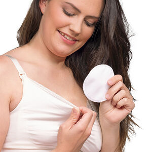 Coussinets d'allaitement lavables 6pcs coton blanc 