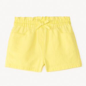 Korte, effen katoenen broek voor meisjes 