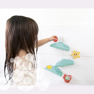 Marien badcircuit met zuignappen in watergroene kleur 