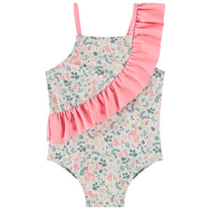Eendelig badpak met bloemenprint voor babymeisje 