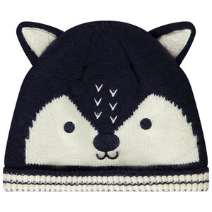 Muts voor baby jongen in gebreid design 