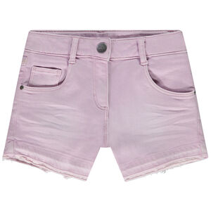 Short in denim overdye-effect voor meisjes 