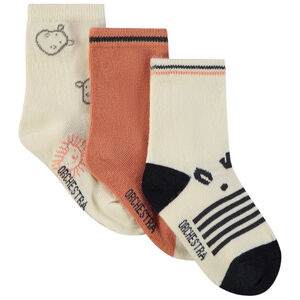 Lot de 3 paires de chaussettes fantaisie pour bébé garçon 