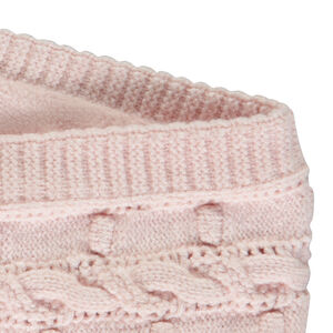 Snood uni en tricot fantaisie avec doublure sherpa fille 