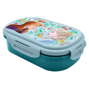 Lunchbox avec couvert Reine des Neiges Bleu 