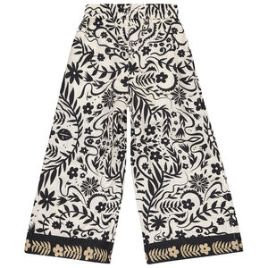 Pantalon large et fluide imprimé floral fille 