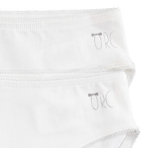 Lot de 2 culottes en coton avec logo pinté 