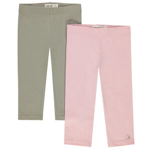 Lot de 2 leggings courts en coton  
